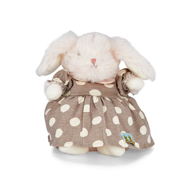 Kiddo's Closet Polka Dot Dress for Girls - Gray & Cream Cotton Casual Outfit for Birthday Parties & Family Photos