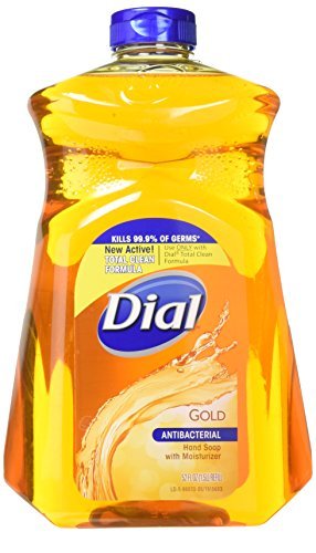 Dial Antibacterial Hand Soap Refill with Moisturizer, Gold Scent - 2 Pack for Kitchen, Bathroom & Office Use - Kills 99.9% of Bacteria