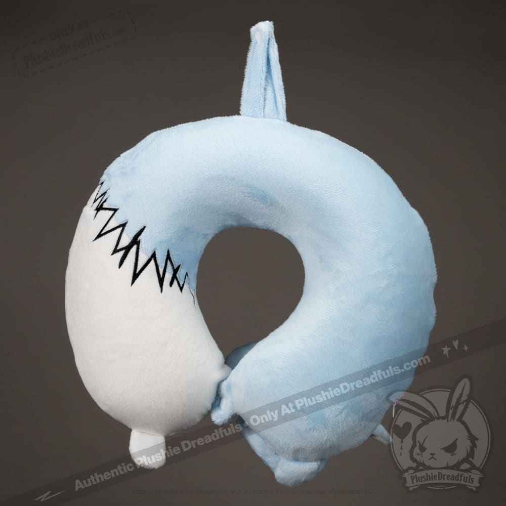 Plushie Dreadfuls Numb Bunny Neck Pillow - Soft Stuffed Animal Travel Pillow for Neck Support - Perfect for Airplane, Car, Office & Home Use