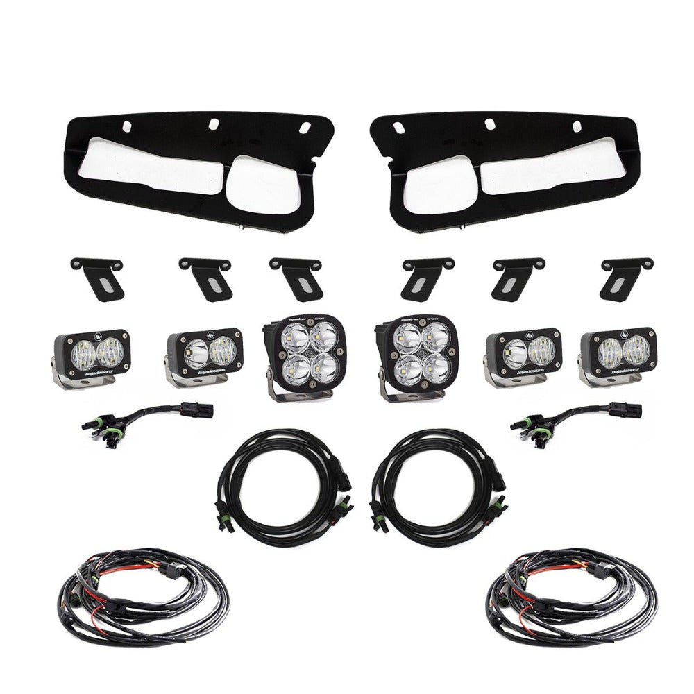 2021-2024 Ford Bronco Squadron Sport Baja Designs Fog Light Pocket Kit - Off-Road LED Lighting Upgrade for Adventure & Night Driving