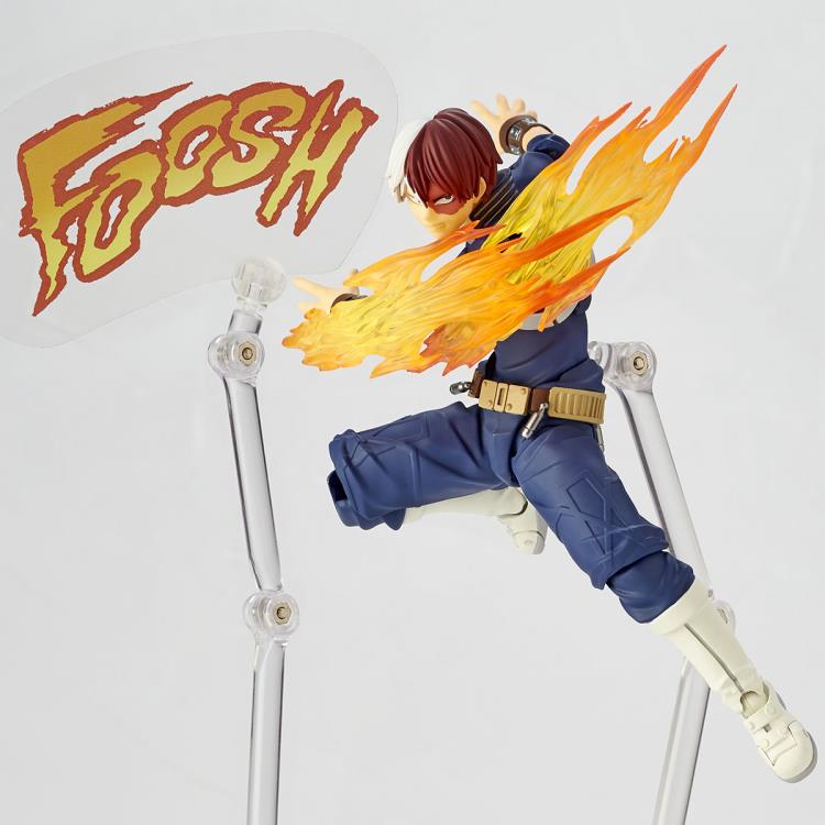 Amazing Yamaguchi Revoltech Action Figure - Shoto Todoroki from My Hero Academia | Highly Articulated Collectible Toy for Anime Fans & Display | Perfect for Cosplay, Gift Giving & Anime Collections