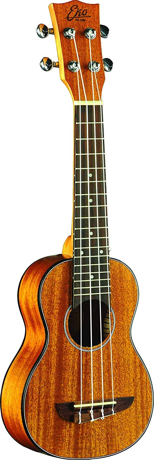 Eko DUO Series Acoustic Soprano Ukulele - Mahogany Wood (06201015) | Professional Quality Beginner Ukulele for Adults & Kids | Perfect for Home Practice, Travel & Outdoor Performances