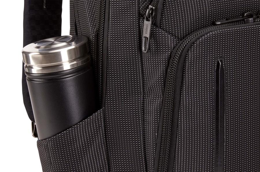Thule Crossover 2 Laptop Backpack 20L - Durable Water-Resistant Business & Travel Backpack for Men & Women - Perfect for Commuting, Office Work & College Students (Black)