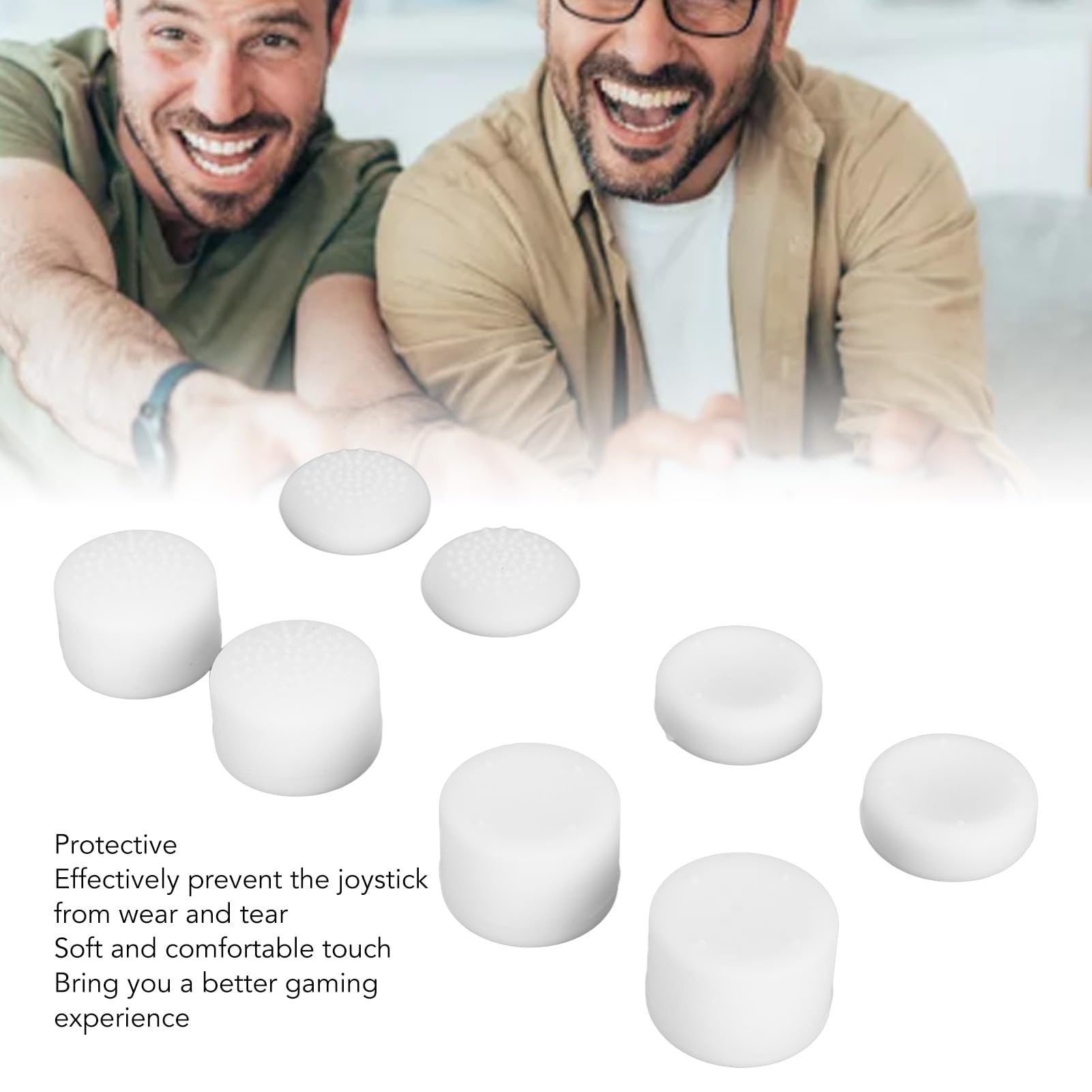 8 Pack Silicone Thumb Grip Caps for PS5 Controller - Anti-Slip Analog Stick Covers for Enhanced Gaming Comfort - Perfect for PS5, Xbox 360 & More Gaming Consoles - Ideal for Long Gaming Sessions & Competitive Play