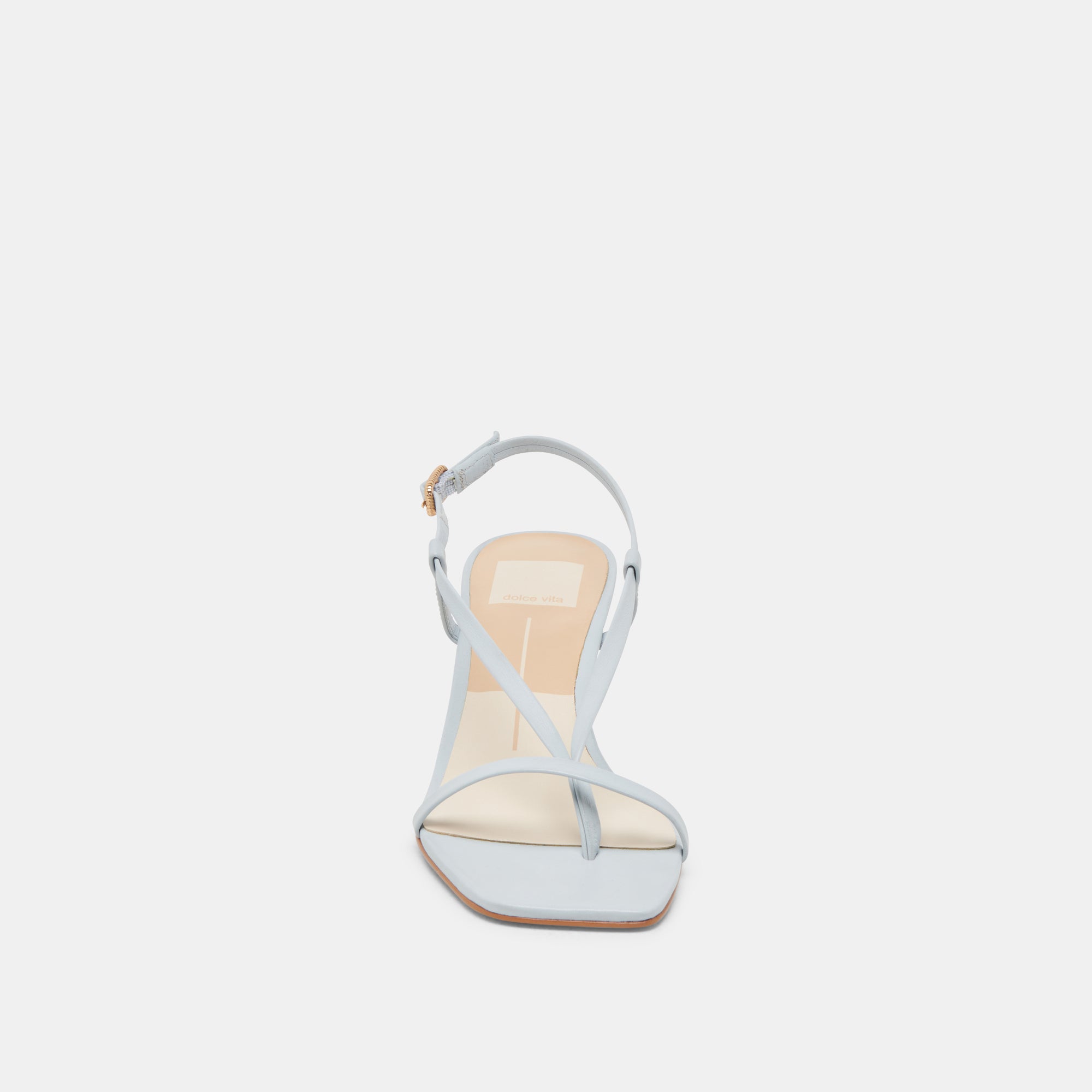 LAURY Women's Ice Blue Leather Heels - Elegant High Heels for Parties, Weddings & Special Occasions