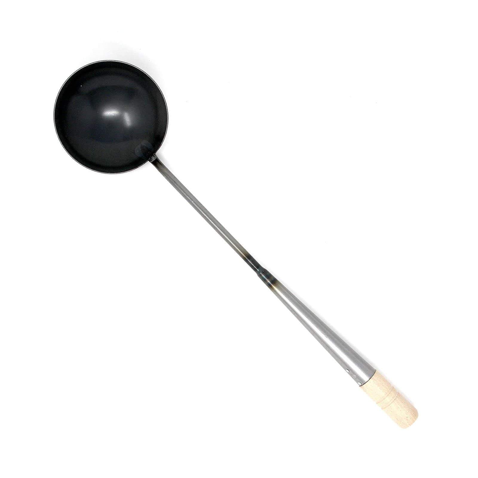 EBM Stainless Steel Wok Ladle - Professional Chinese Cooking Spoon for Stir Frying, Soup & Sauces - Perfect for Asian Cuisine, Home Kitchen & Restaurant Use
