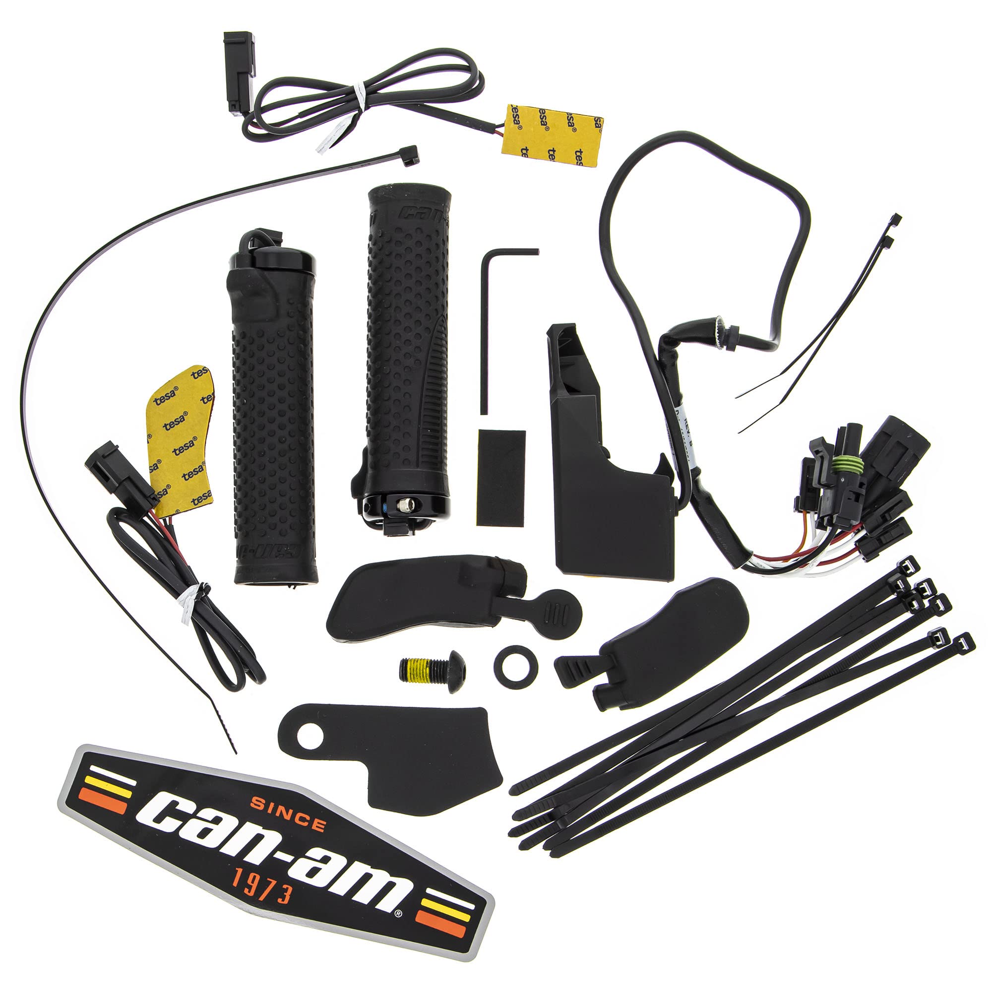 Heated Motorcycle Handlebar Grips Kit - Cold Weather Riding Comfort for Winter & Snow - Perfect for Harley, Honda, Kawasaki & More