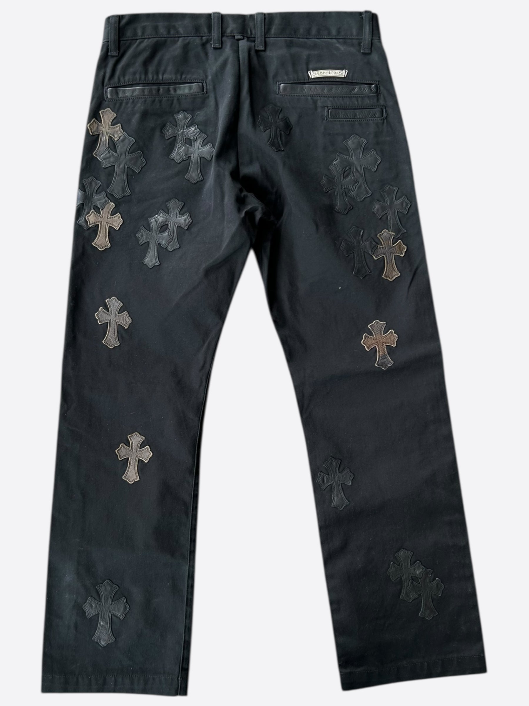 Chrome Hearts Black Camouflage Cross Patch Chino Pants for Men - Stylish Streetwear & Gothic Fashion | Perfect for Casual Outfits, Concerts, and Nightlife