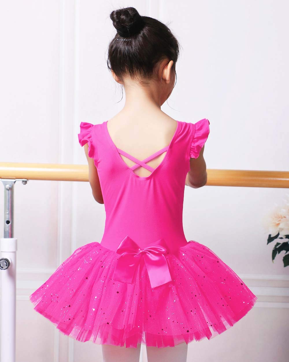 BAOHULU Girls Ballet Leotard with Full Skirt Tutu Dress - Dance Costume for Ballet, Recital & Birthday Party - Perfect for Performances, Dance Classes and Special Occasions