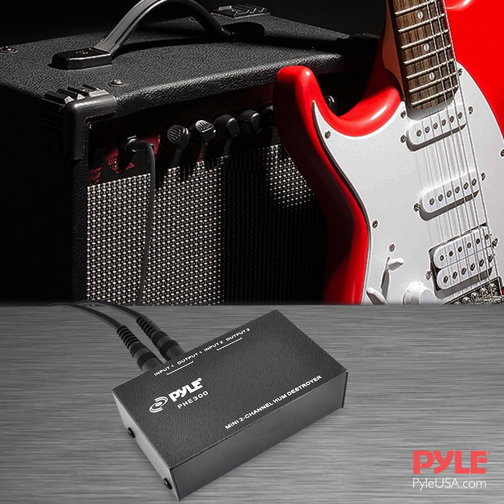 2 Channel Hum and Noise Eliminator - Remove Electrical Interference for Home Theater, Studio, and Audio Equipment
