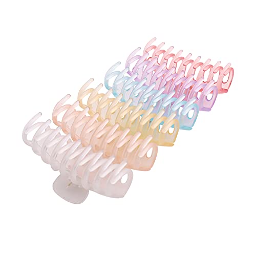 TODEROY Large Hair Claw Clips for Women - Strong Hold Banana Hair Clips for Thick & Thin Hair (6 Pack) - Fashion Hair Accessories for Women & Girls - Perfect for Work, Gym, and Everyday Styling