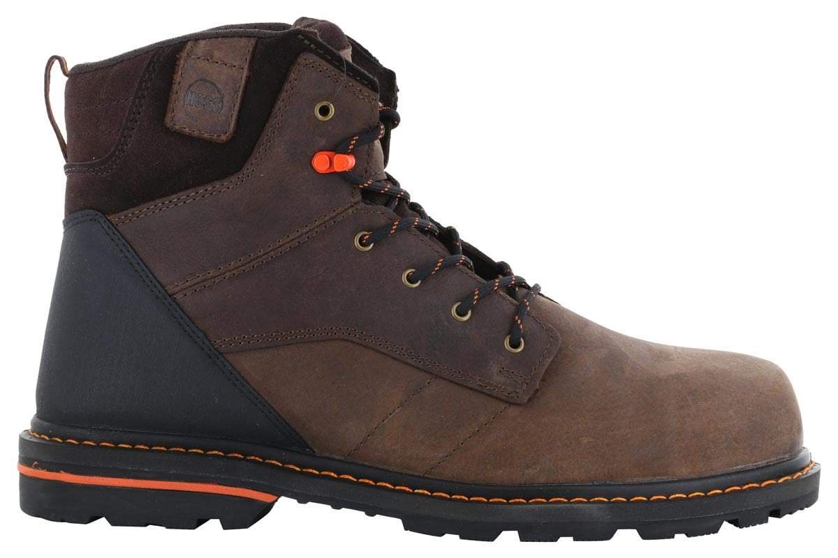 Hoss Carson 6 Composite Toe Work Boots for Men - Lightweight Safety Shoes with Electrical Hazard Protection - Perfect for Construction, Warehouse & Industrial Work