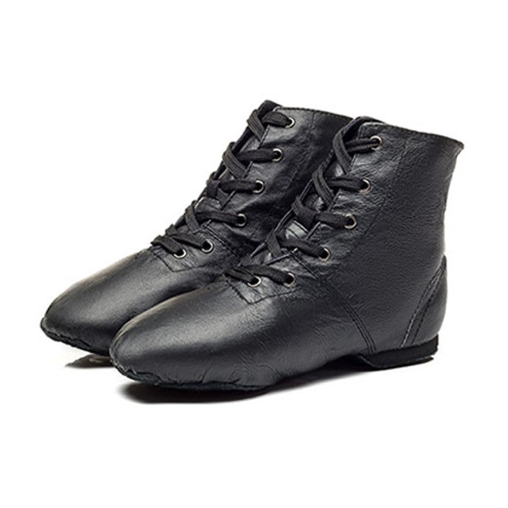 MSMAX Women's Jazz Dance Sneakers - Lace Up Gymnastic Shoes for Ballet, Jazz & Dance Classes - Comfortable Ankle Boots for Women & Men - Perfect for Dance Practice, Performances & Gym Workouts