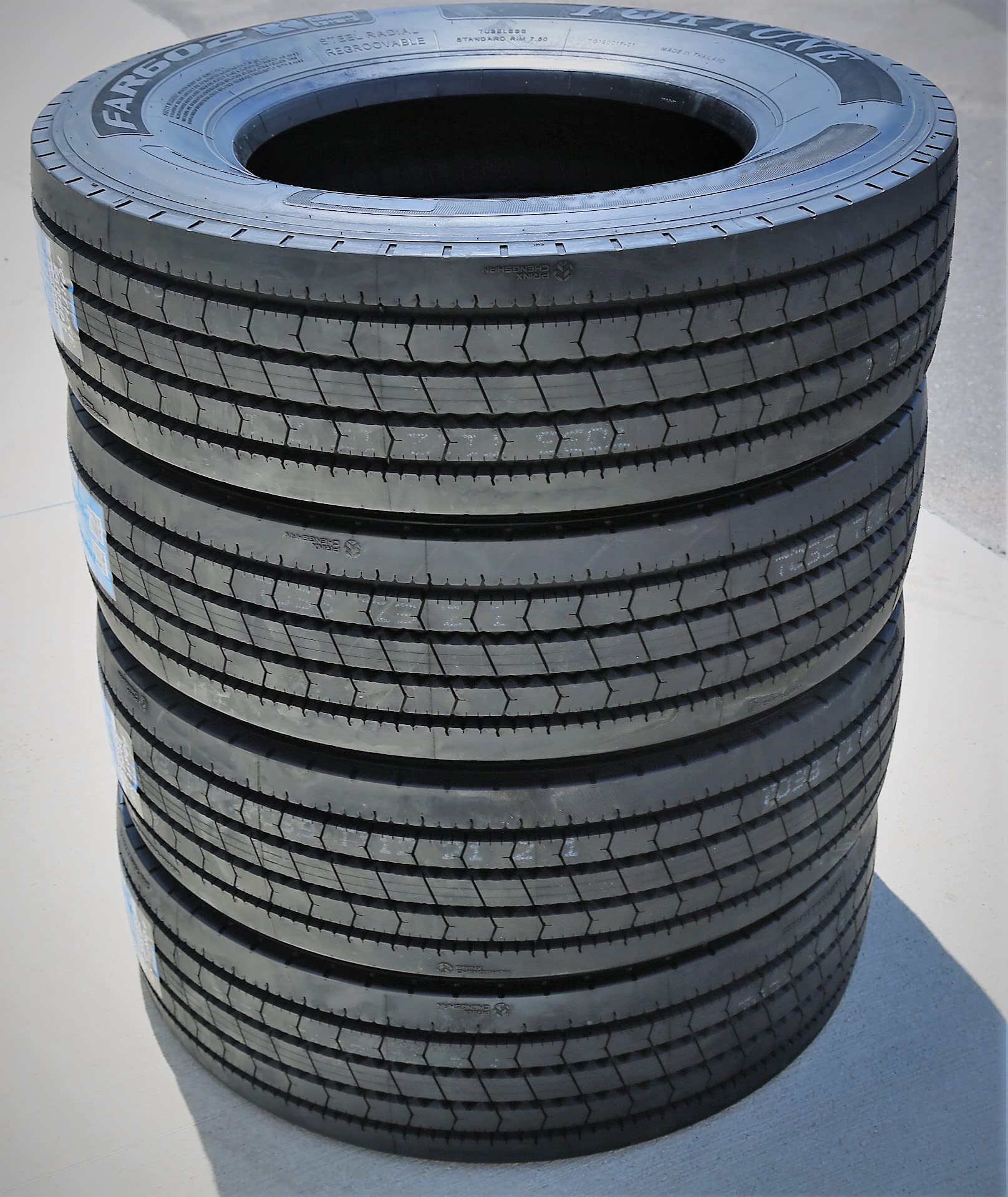 FAR602 215/75R17.5 135/133L H Commercial Truck Tire - Heavy Duty All-Season Tires for Semi Trucks & Trailers - Ideal for Long Haul Transport & Highway Driving