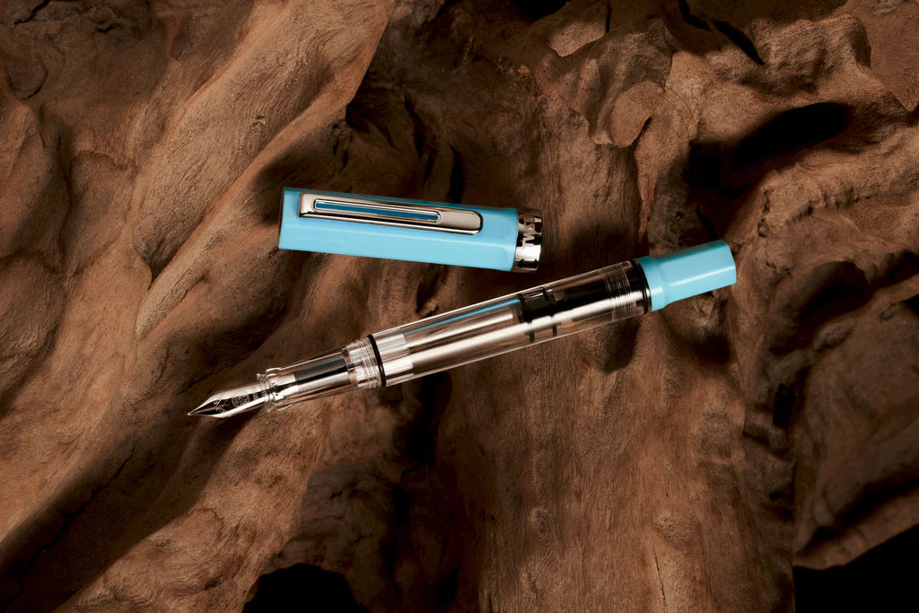 TWSBI Eco Fountain Pen - Sky Blue Ink, Medium Nib, Smooth Writing for Journaling, Note Taking & Calligraphy | Perfect Gift for Writers & Students