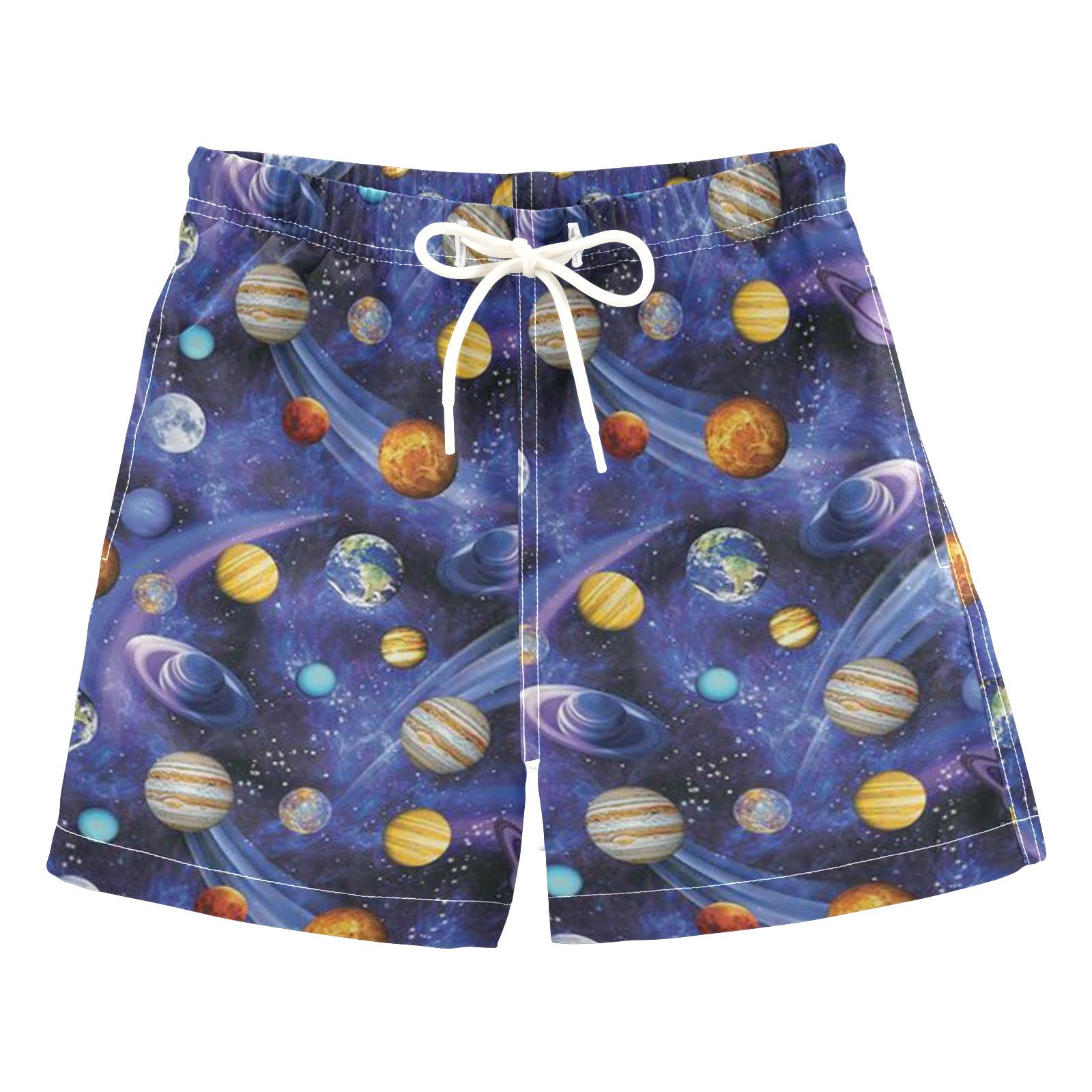 **Boccsty Boys Swim Trunks for Toddlers & Kids (2-14 Years) - Quick-Dry Summer Swimwear with Drawstring, Beach & Pool Board Shorts - Perfect for Swimming, Surfing & Water Play**