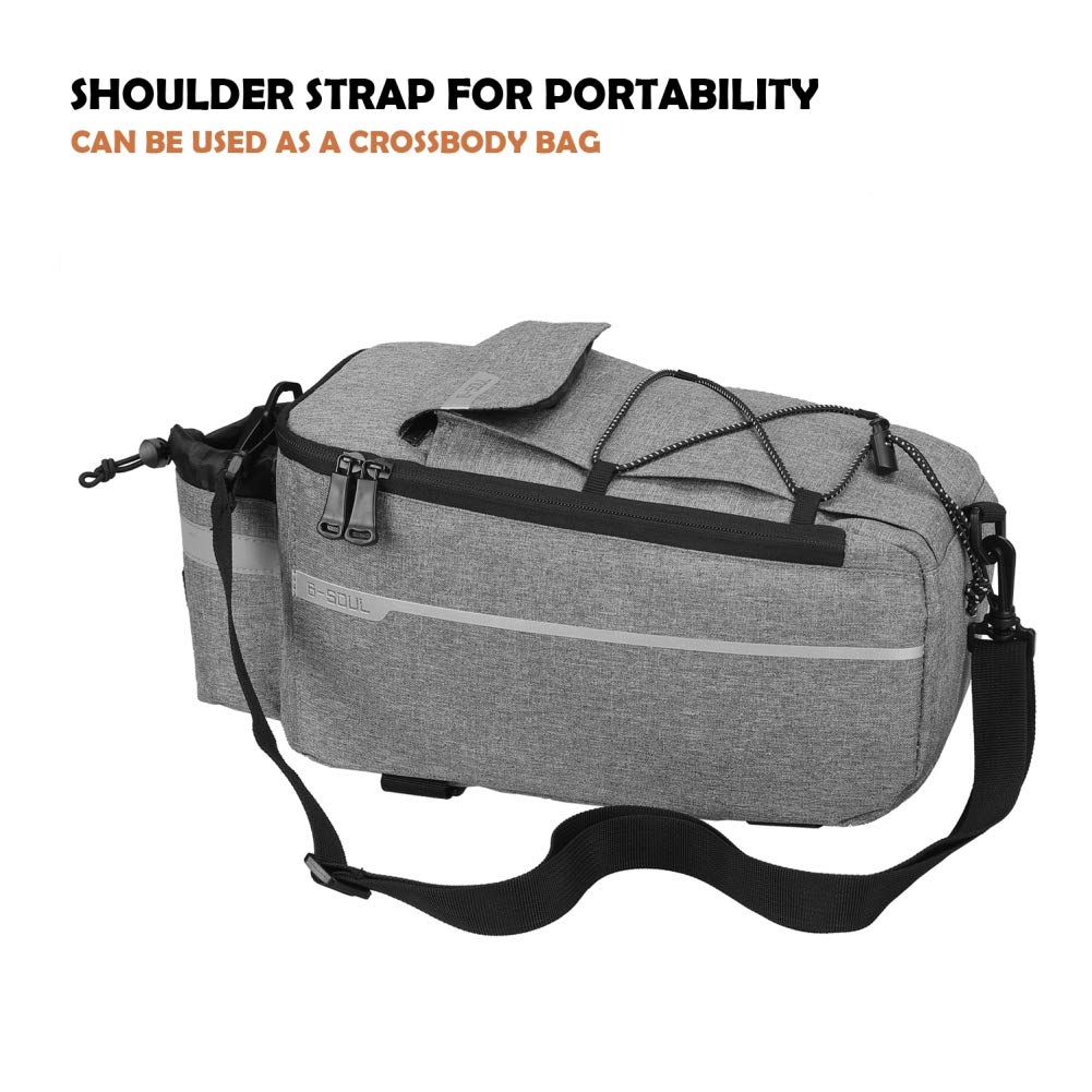**Insulated Bike Rear Rack Bag - Waterproof Bike Trunk Cooler Bag for Warm or Cold Items | MTB Pannier Bag for Commuting, Camping & Outdoor Adventures**
