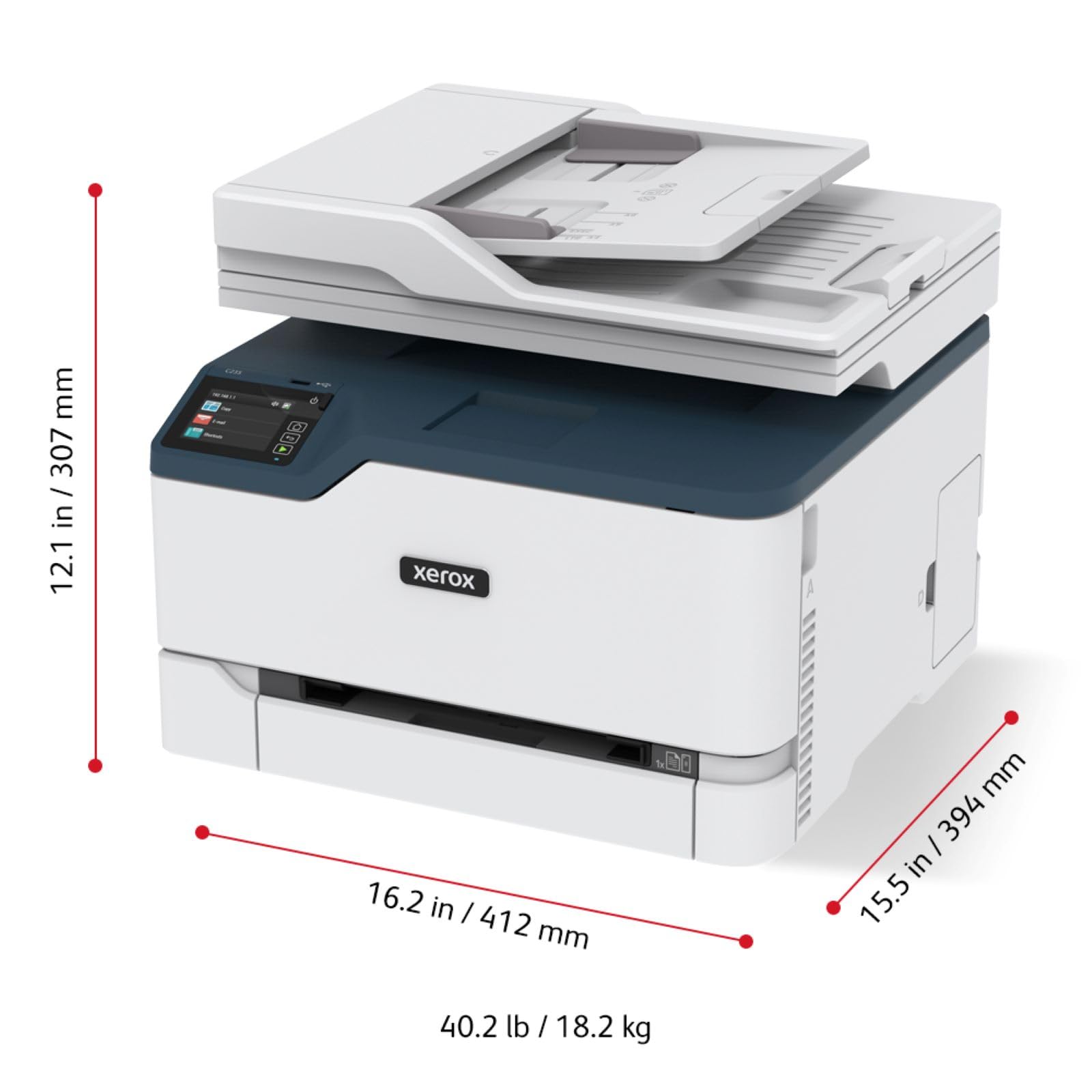 Xerox C235V_DNI Color Multifunction Printer - Copy, Scan, Fax & Print | Wireless Office Printer for Home & Small Business Use
