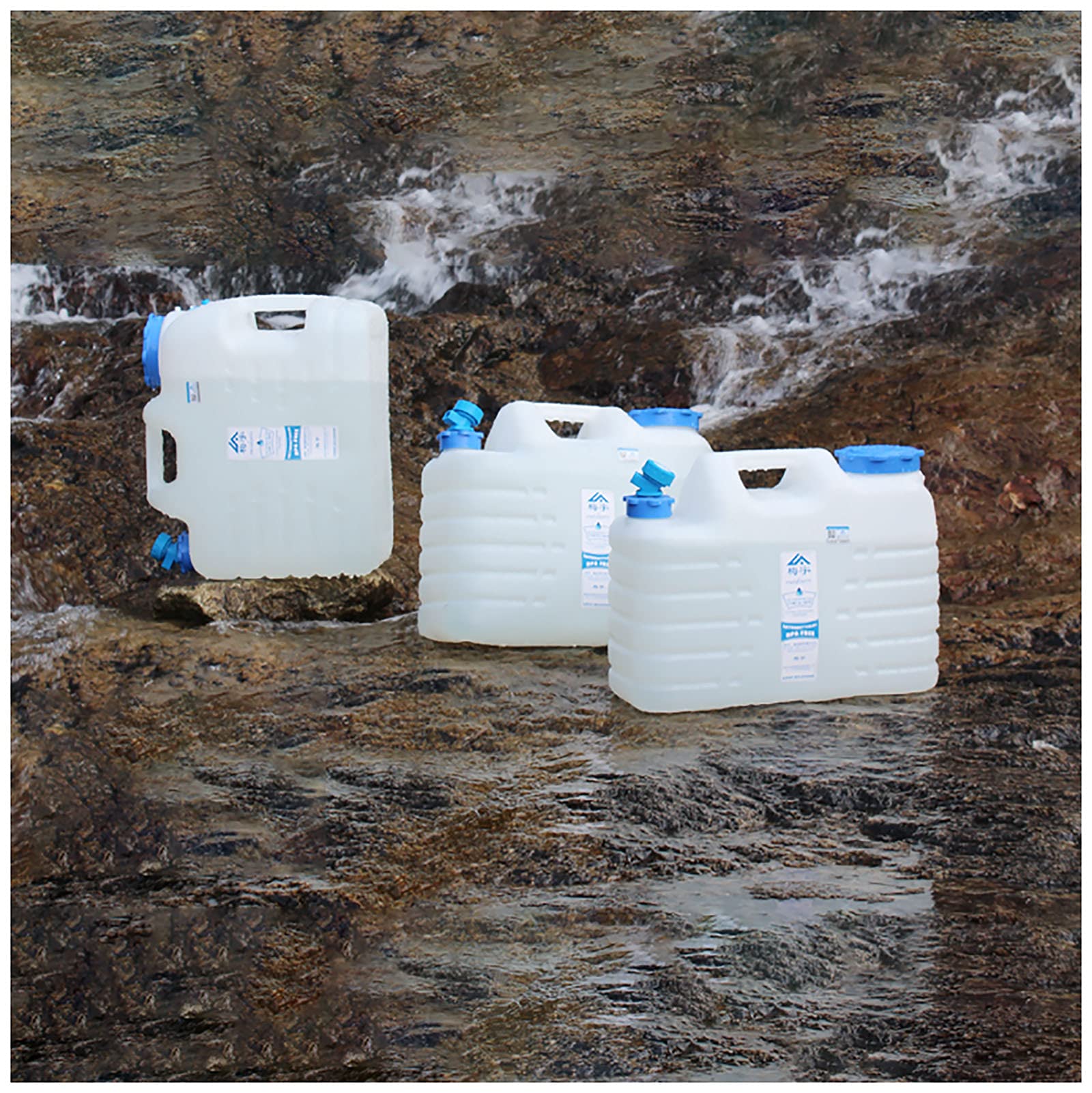 **AQSND 15L Large Capacity Portable Water Container with Tap – Outdoor Camping, Travel, Car Storage & Emergency Water Tank – Durable & Leak-Proof for Hiking, Road Trips & Disaster Prep**