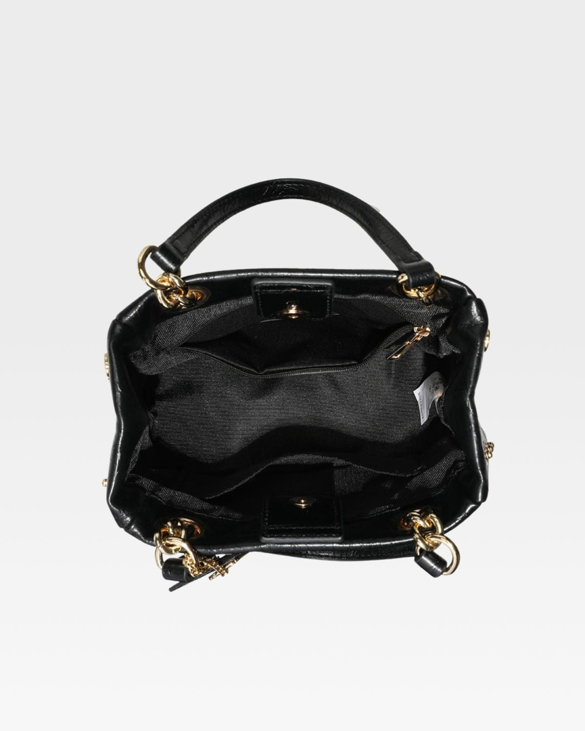Premium Black Leather Mini Tote Bag for Women - Stylish Everyday Handbag for Work, Shopping & Travel