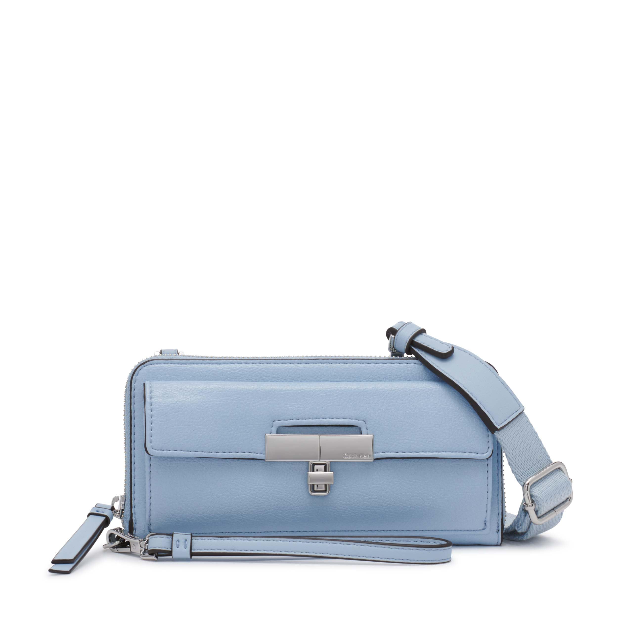 Calvin Klein Becky Crossbody Wallet with Wristlet Strap - Stylish & Organized RFID-Blocking Purse for Women - Perfect for Travel, Shopping, and Everyday Use