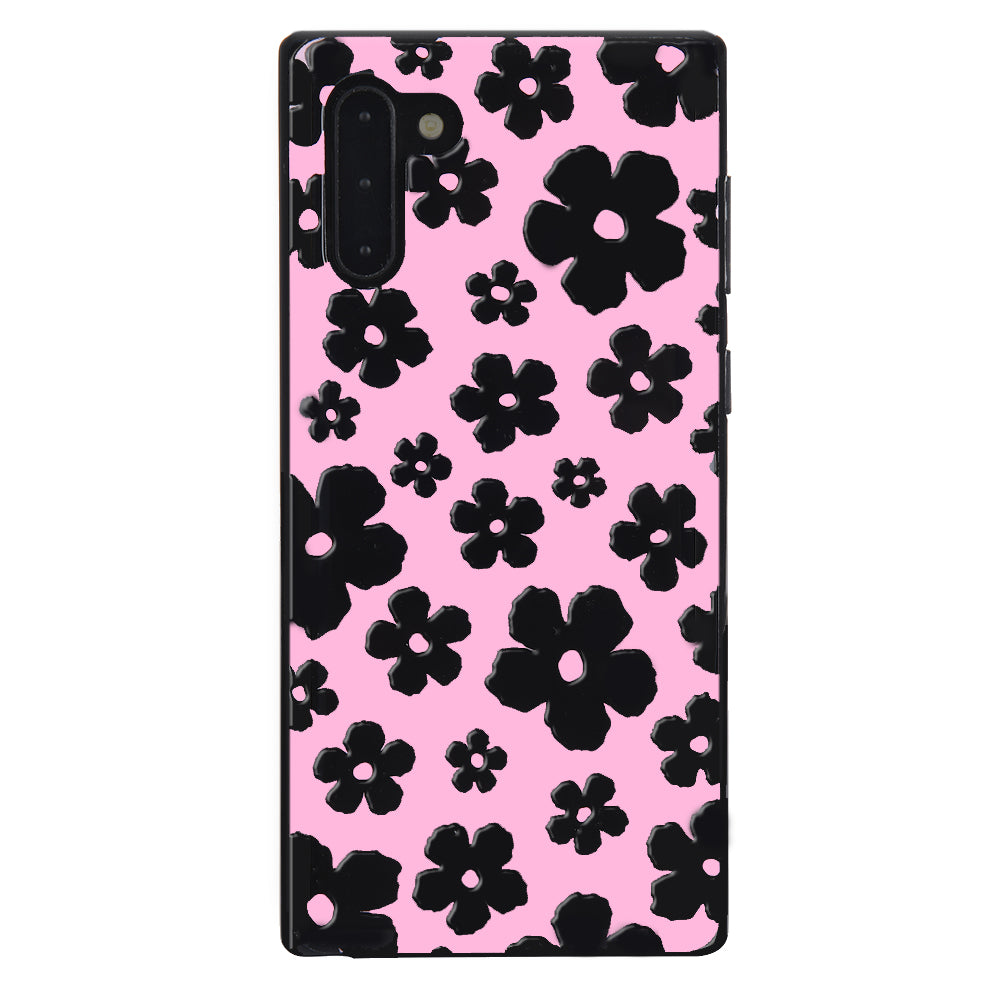 Pink Le Fleur Samsung Phone Case - Floral Design Protective Cover for Samsung Galaxy [Model] - Perfect for Everyday Use, Travel & Gift Giving