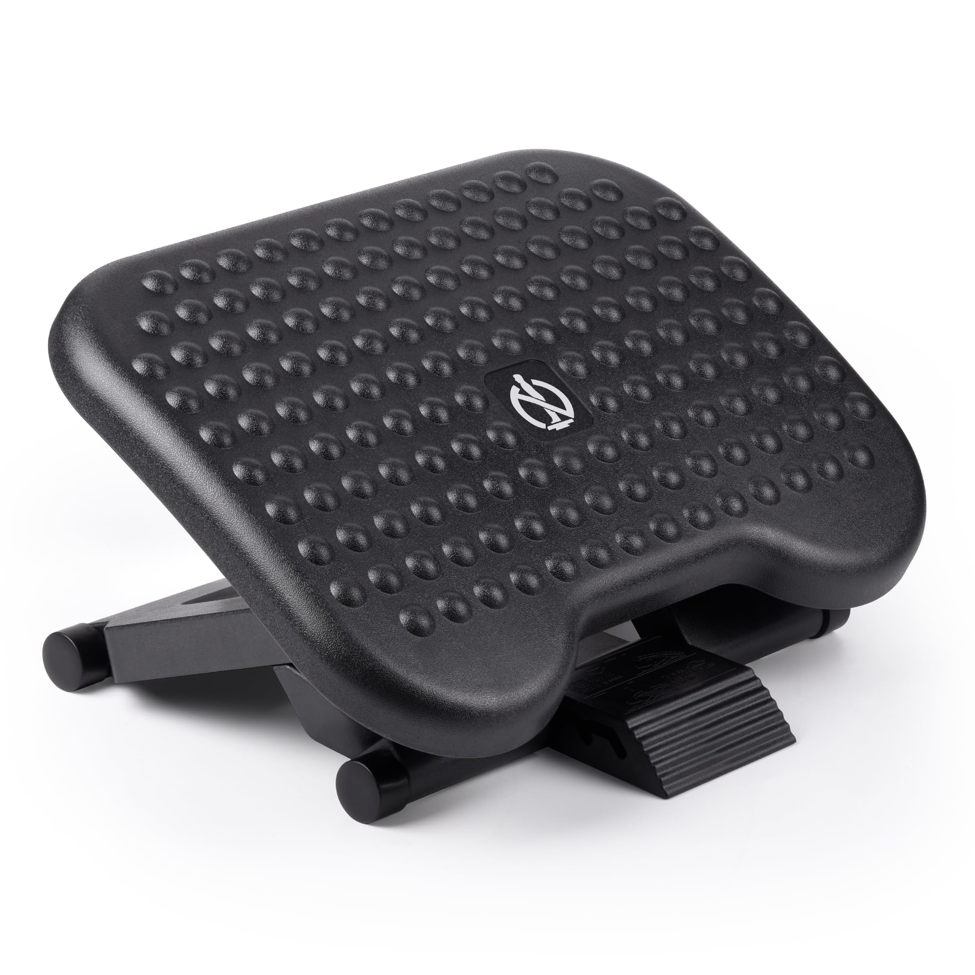 Ergonomic Adjustable Foot Rest for Under Desk - Massage Texture Board, Office & Home Use - Improve Posture & Comfort While Working or Relaxing