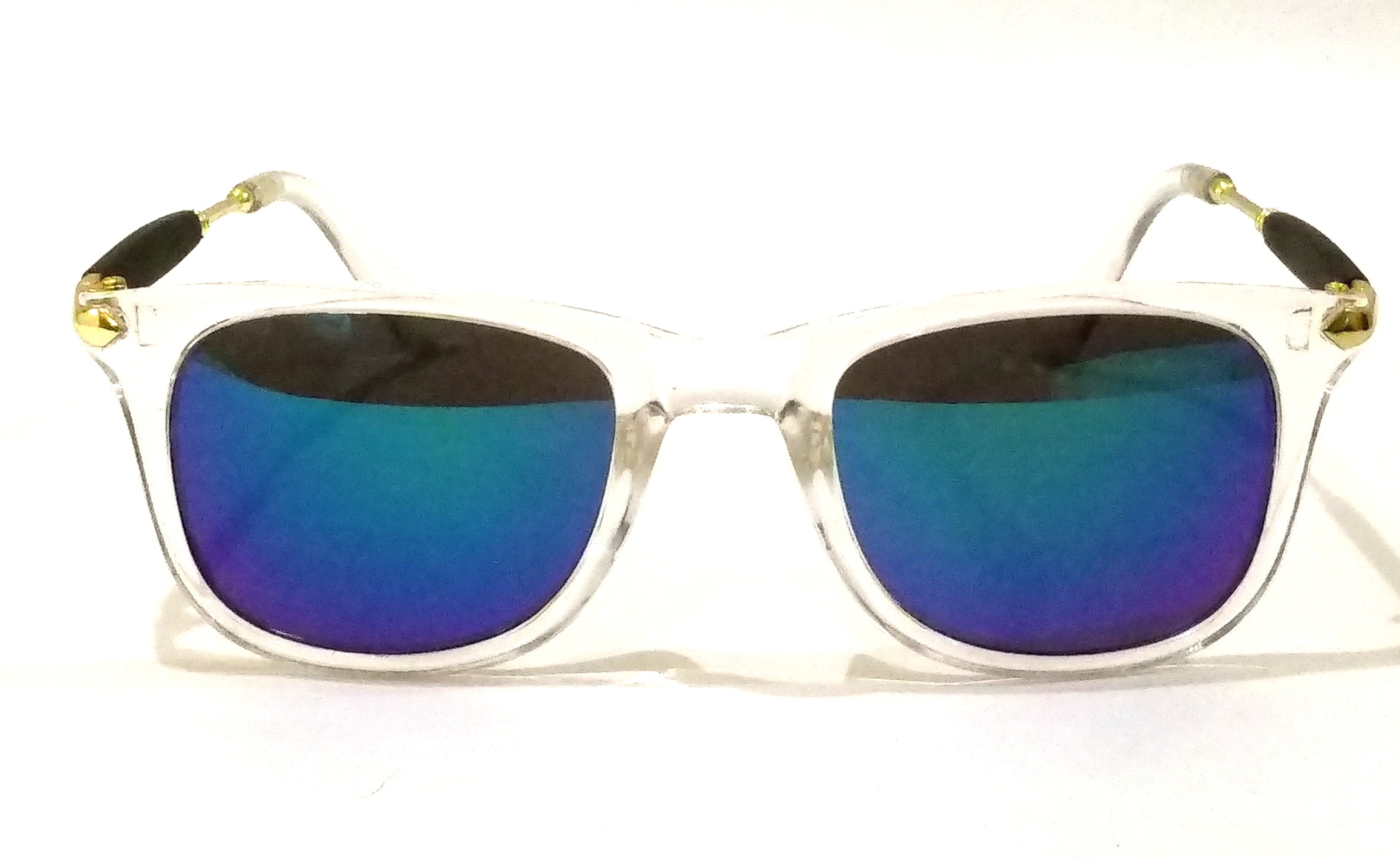 Stylish Purple Blue Mirror Sunglasses for Men & Women - SW0026 - UV Protection, Fashionable & Durable for Outdoor Activities, Driving, Beach & Summer Style