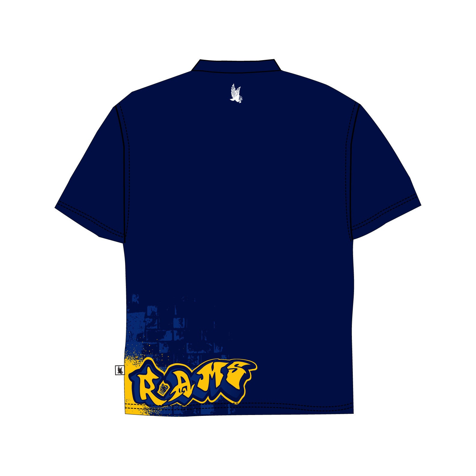 Youth & Adult Ramsey Rams Navy Blue T-Shirt - Comfortable Cotton Tee for School Spirit & Casual Wear