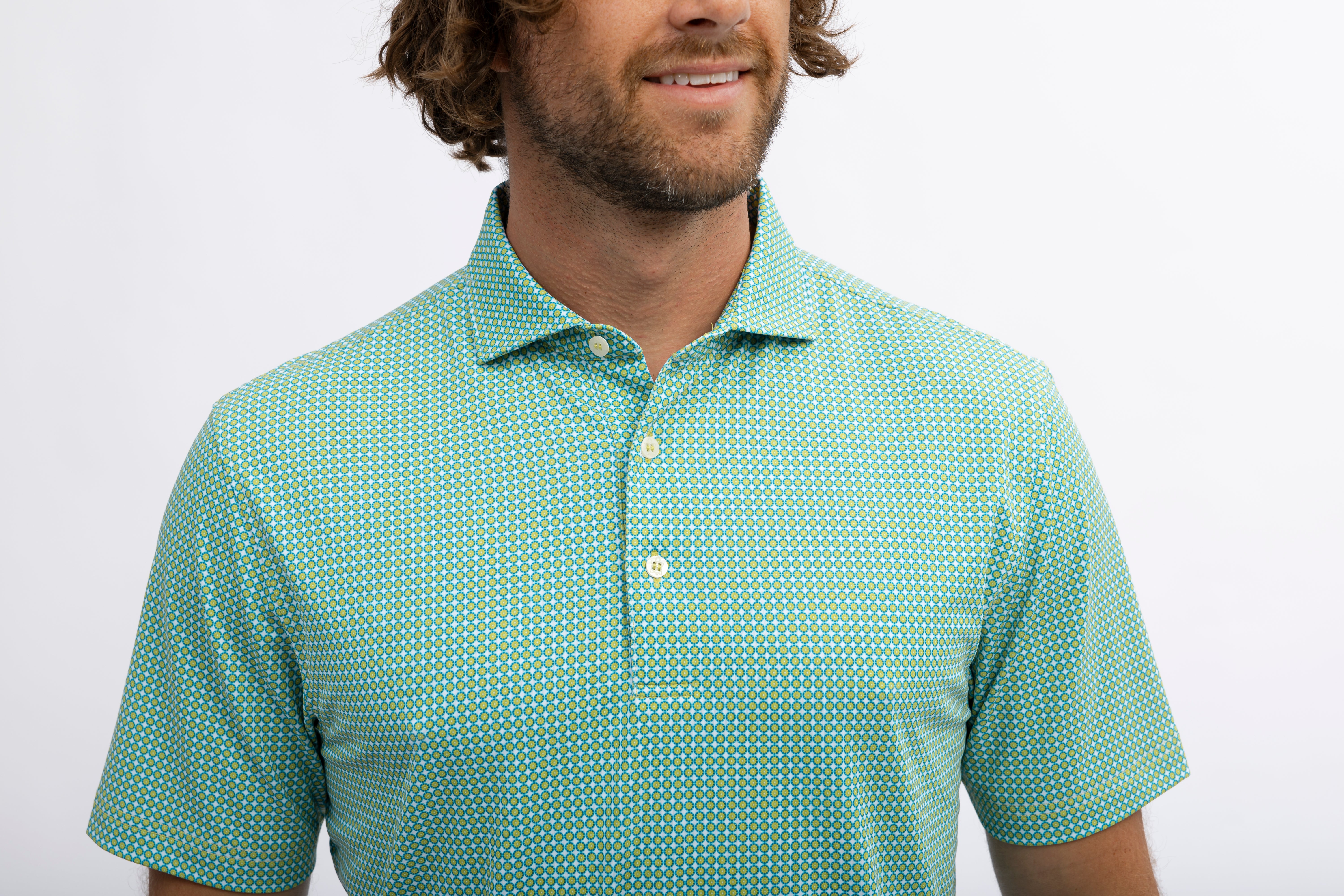Dante Polo Shirt for Men - Classic Cotton Casual Button Down Shirt - Perfect for Work, Office, and Everyday Wear