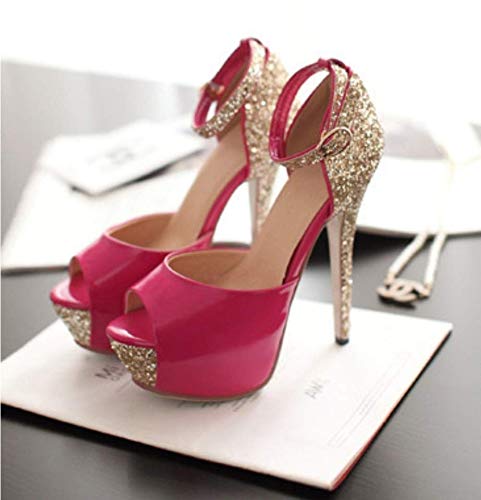 Sparkling Pink Sequin Stiletto Heels for Women - Summer Party Shoes | Perfect for Weddings, Night Out & Special Occasions