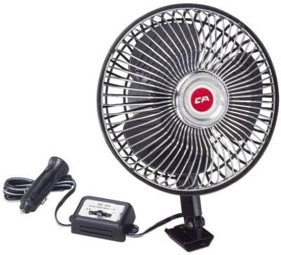 12V Custom Oscillating Fan for Car, Home & Office - Portable Cooling Accessory for Travel, Camping & Work Spaces