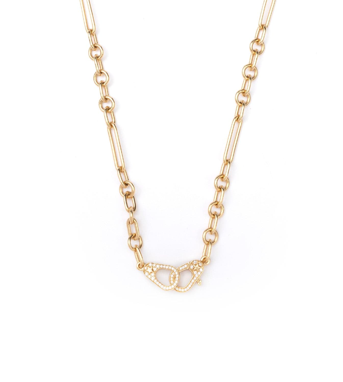 16-Piece Small Mixed Clip Chain Set - Sister Hook for DIY Jewelry Making, Crafting, and Accessories - Perfect for Necklaces, Bracelets, and Keychains