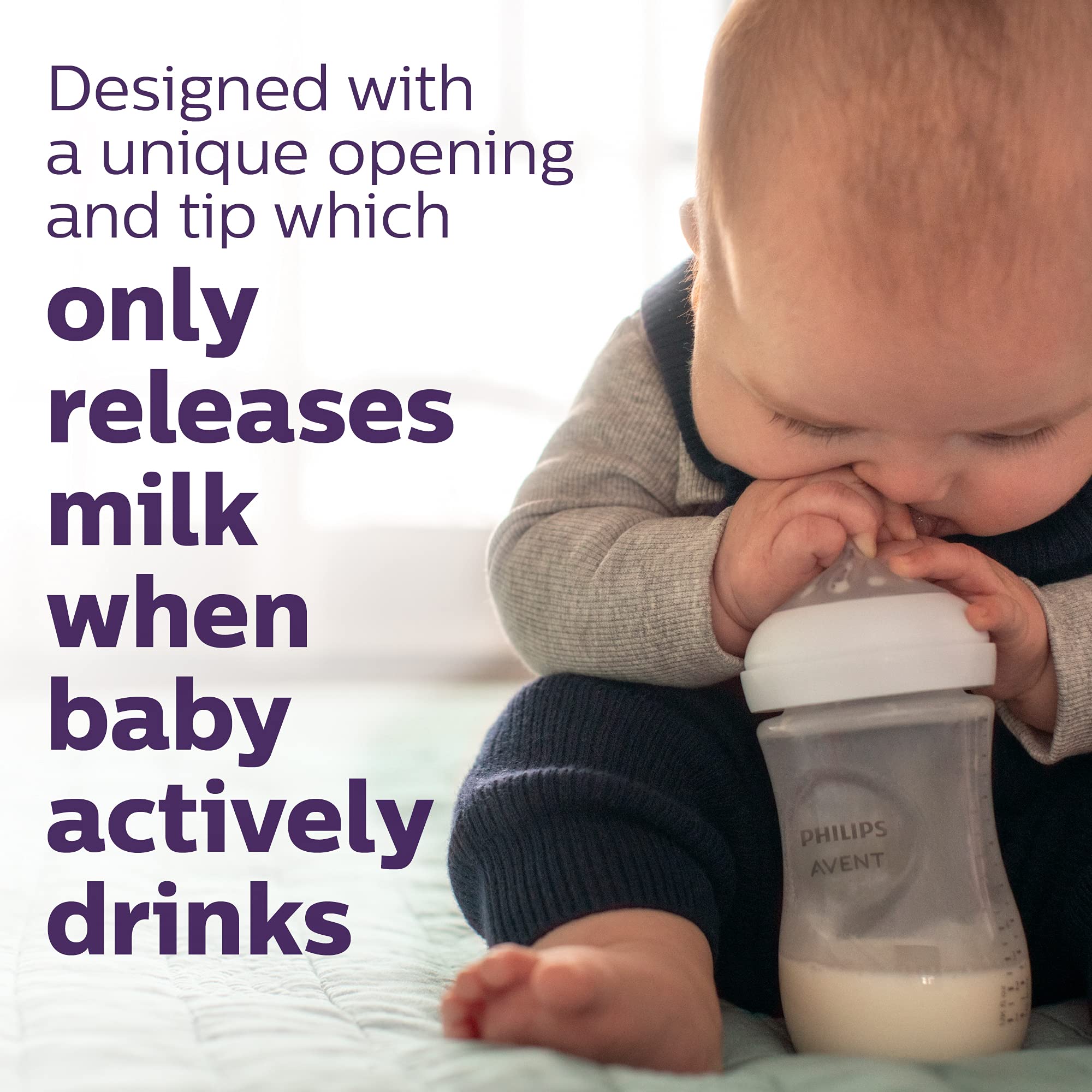 Philips Avent Natural Baby Bottles with Natural Response Nipples - 9 Ounce, 4 Pack + Fast Bottle Warmer Set | Perfect for Breastmilk & Formula Feeding at Home or On-the-Go