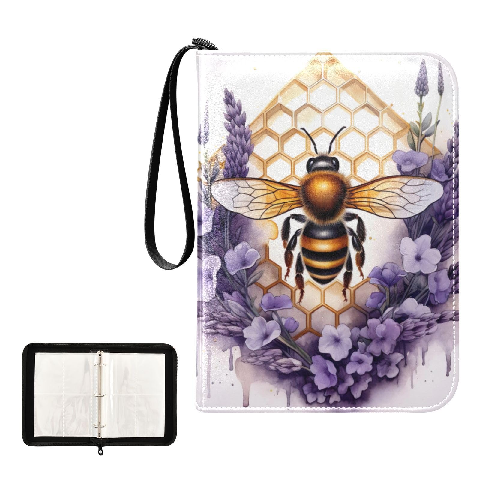 Joko Ivery 4-Pocket Trading Card Binder - 400 Side Loading Pockets, PU Leather Cover, Zippered Card Holder for Sports & Game Cards | Durable Collectible Album for Boys & Girls | Perfect for Pokemon, Magic, Yu-Gi-Oh & Baseball Card Collections