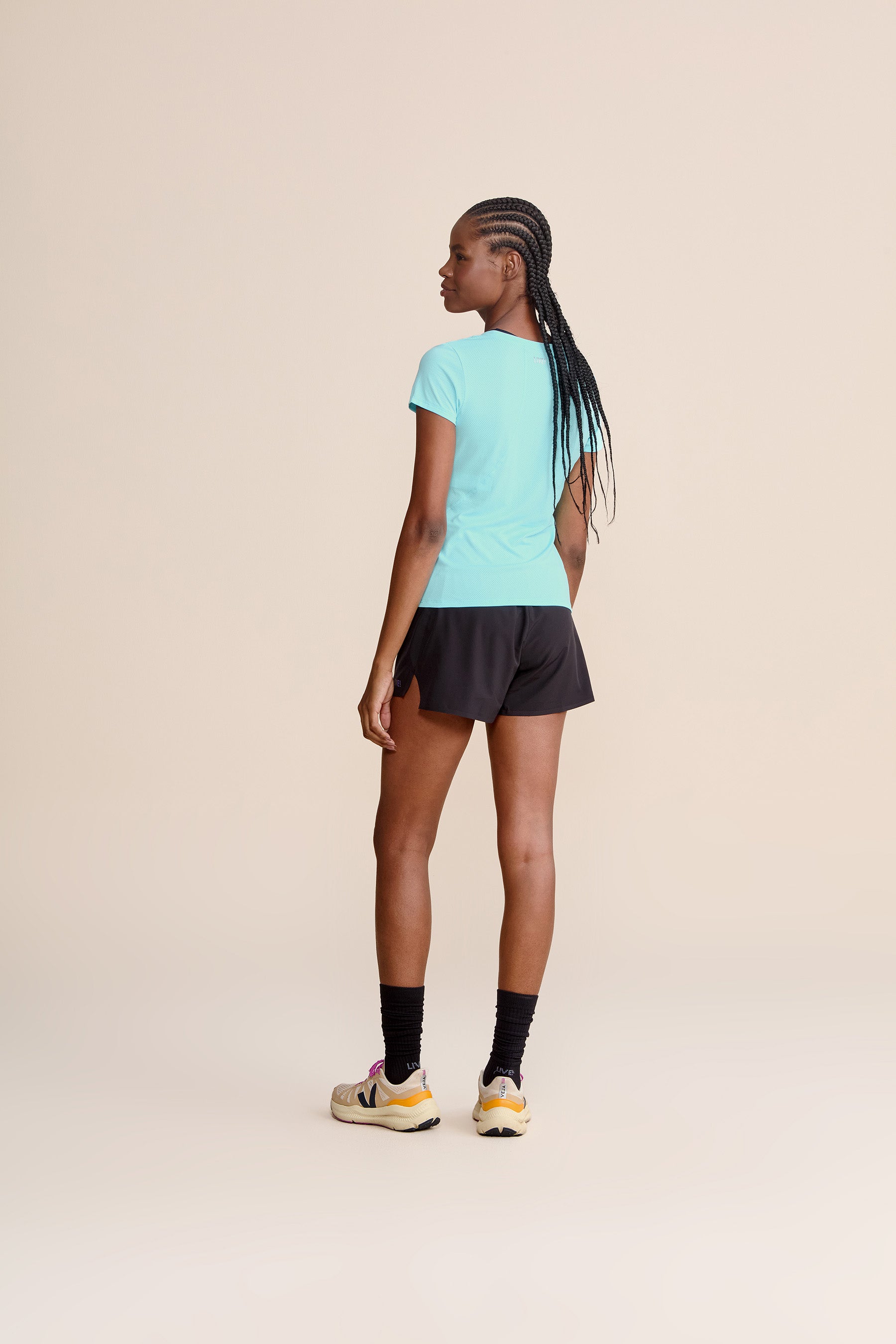Action Side V Neck T-Shirt for Women - Comfortable Casual Tee for Workout, Yoga & Everyday Wear