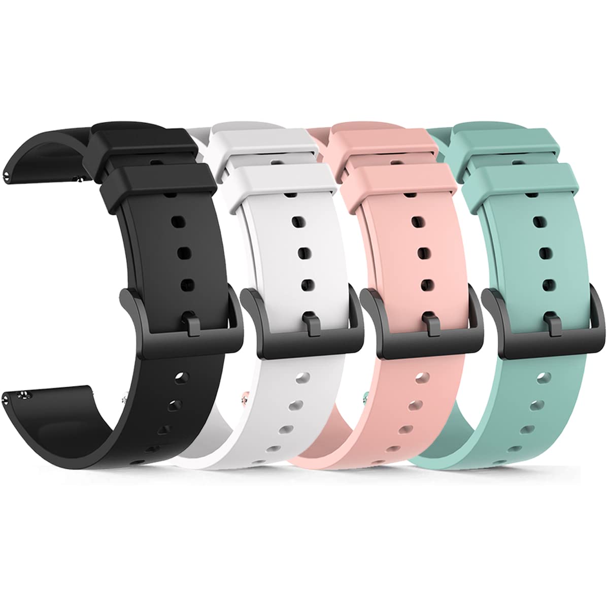 FitTurn Soft Silicone Sport Watch Band - Replacement Wrist Strap Compatible with Blackview R3/R3 Pro Smartwatch | Durable & Comfortable for Running, Gym Workouts & Daily Wear