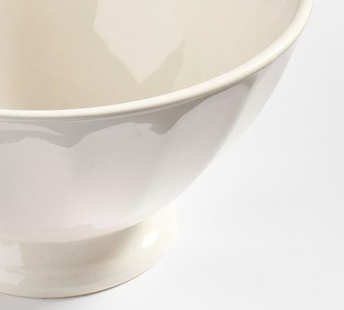 Premium Heirloom Stoneware Soup Bowls Set of 4 - Durable White Ceramic Bowls for Soup, Salad, Pasta, Cereal | Microwave & Dishwasher Safe | Perfect for Family Dinners, Restaurants & Gifts