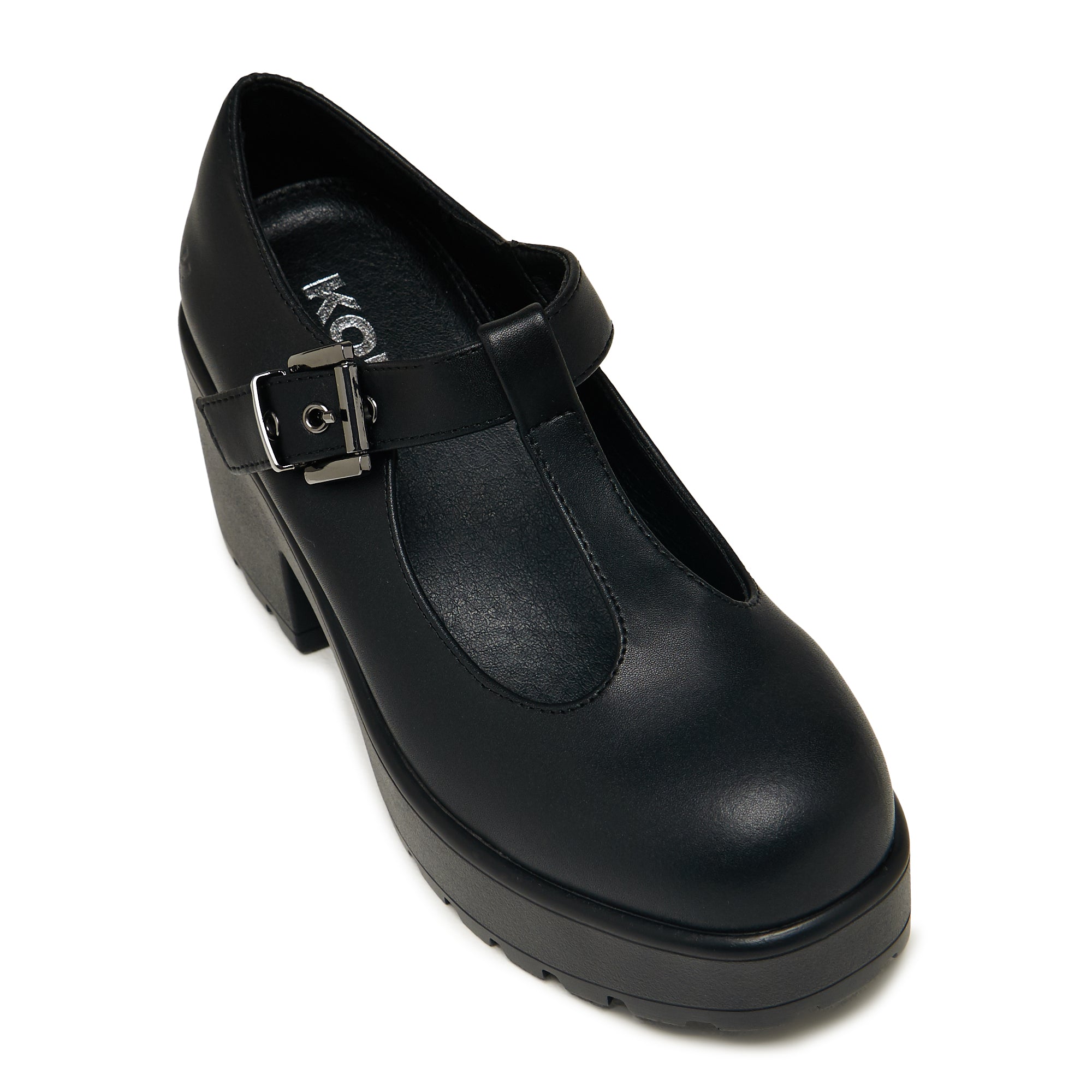 SAI Black Mary Jane Shoes - Faux Leather Edition | Comfortable & Stylish Women's Dress Shoes for Work, Party & Formal Occasions