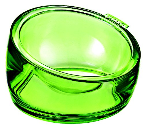 FelliP Oblik Pet Bowl - Premium Ceramic Dog & Cat Food Dish, 14cm/5.5in, Jade Green - Perfect for Small Pets Mealtime at Home or Travel