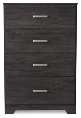 Belachime 5-Drawer Chest Dresser for Bedroom - Solid Wood Storage Organizer with Metal Handles, Perfect for Clothes, Toys & Home Organization