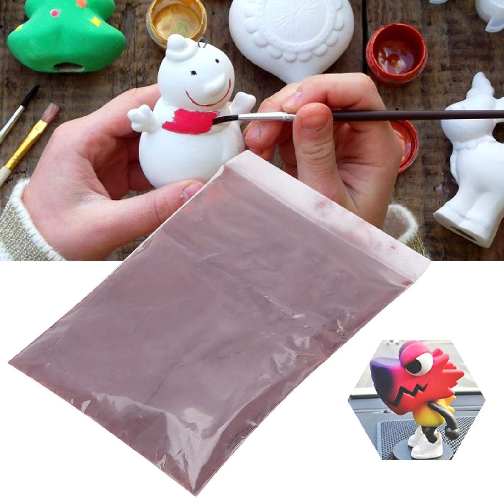 Thermochromic Color Changing Powder - Heat Sensitive Nail Art Pigment (Brown to Red) for Nail Salon, DIY Nail Design & Professional Nail Artists | Perfect for Halloween, Christmas Reindeer Nail Art & Creative Manicures
