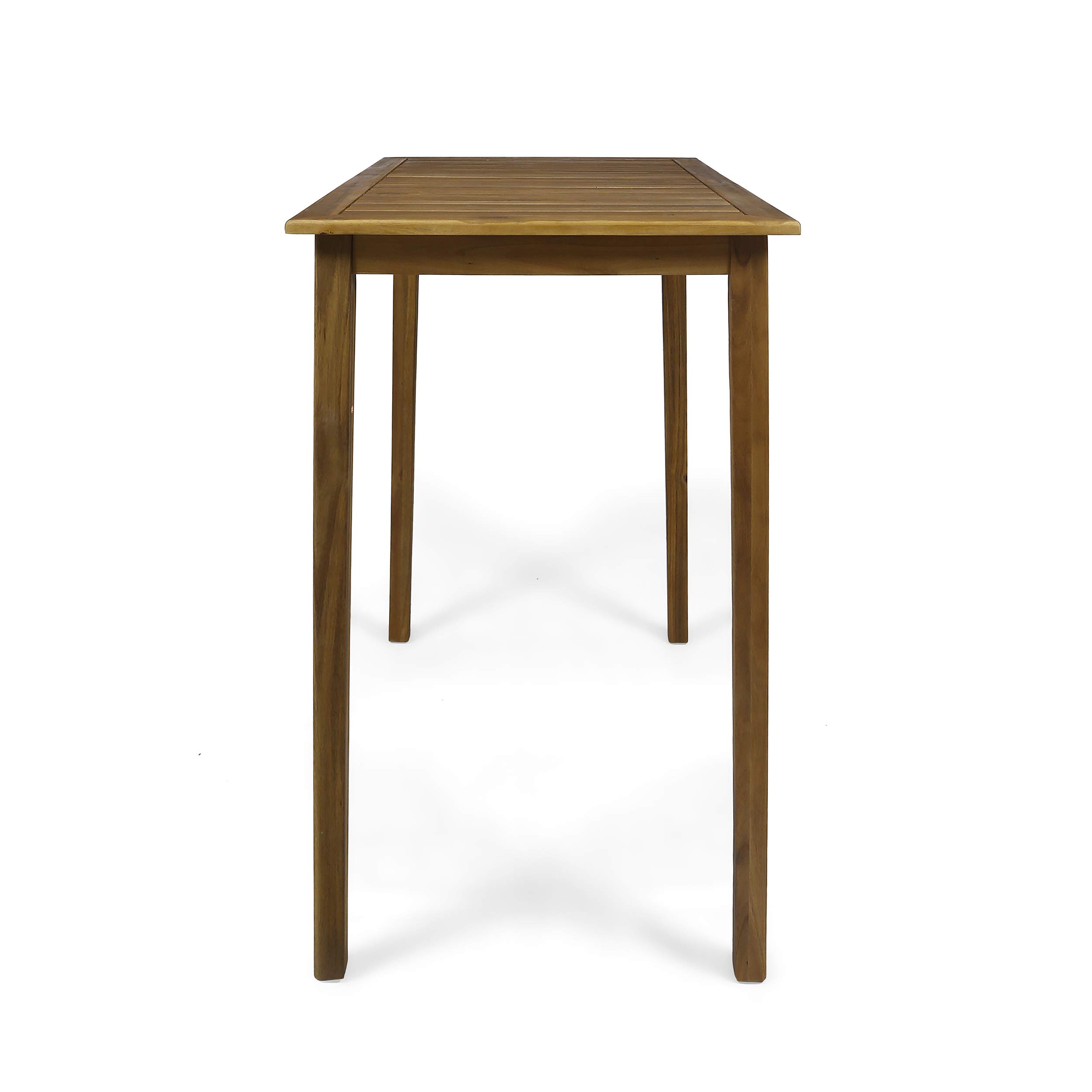Christopher Knight Home Polaris Bar Table - Teak Finish for Kitchen, Dining Room & Outdoor Entertaining