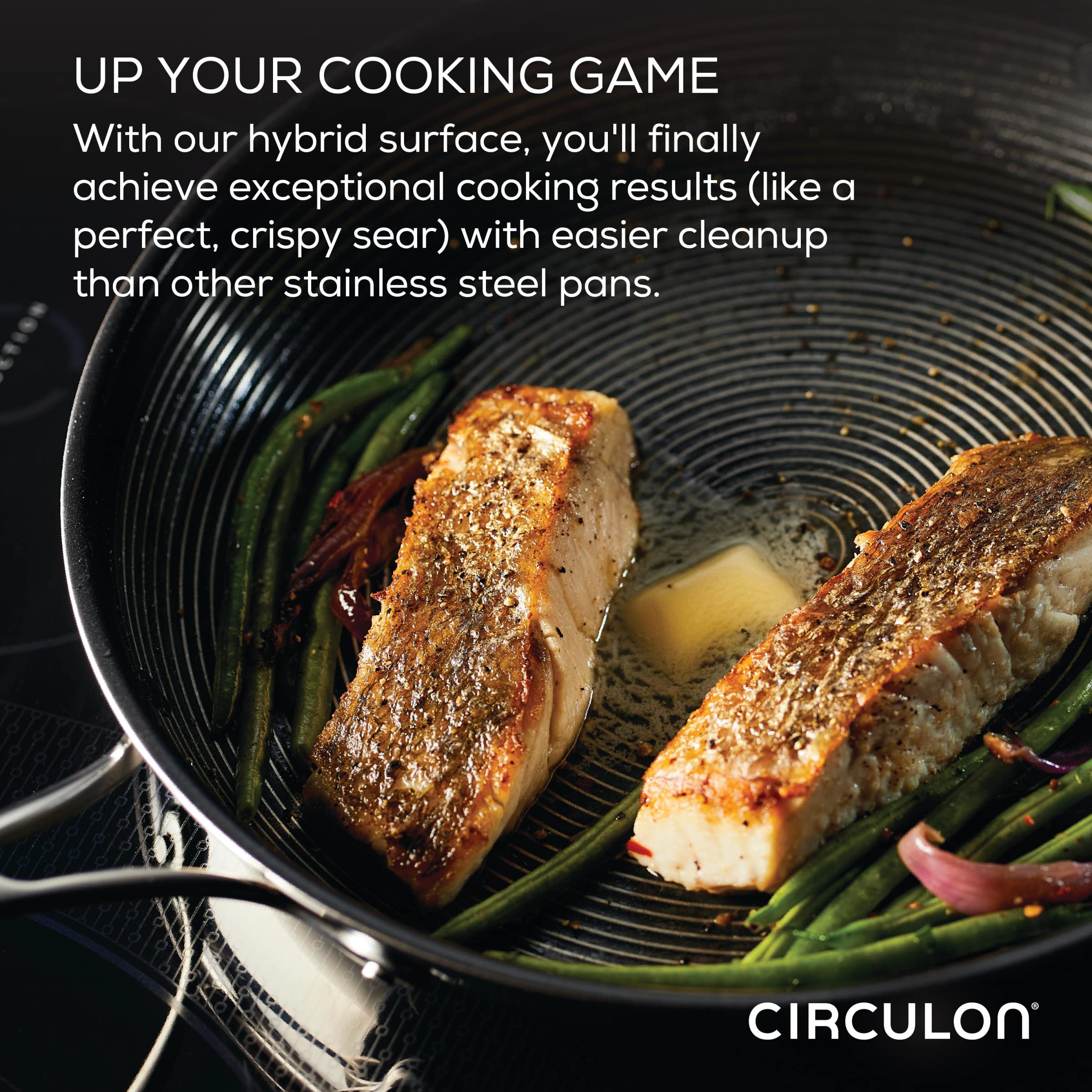 Circulon Clad Stainless Steel 11-Piece Cookware Set with Hybrid SteelShield & Nonstick Technology - Pots, Pans & Utensils in Silver - Perfect for Home Cooking, Professional Kitchens & Gift Giving