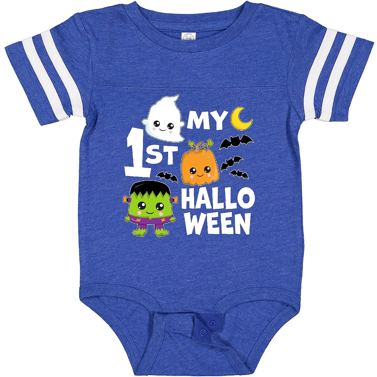 Inktastic My 1st Halloween Baby Bodysuit - Cute Ghost & Pumpkin Design - Perfect for Halloween Photos, Parties & Trick-or-Treating