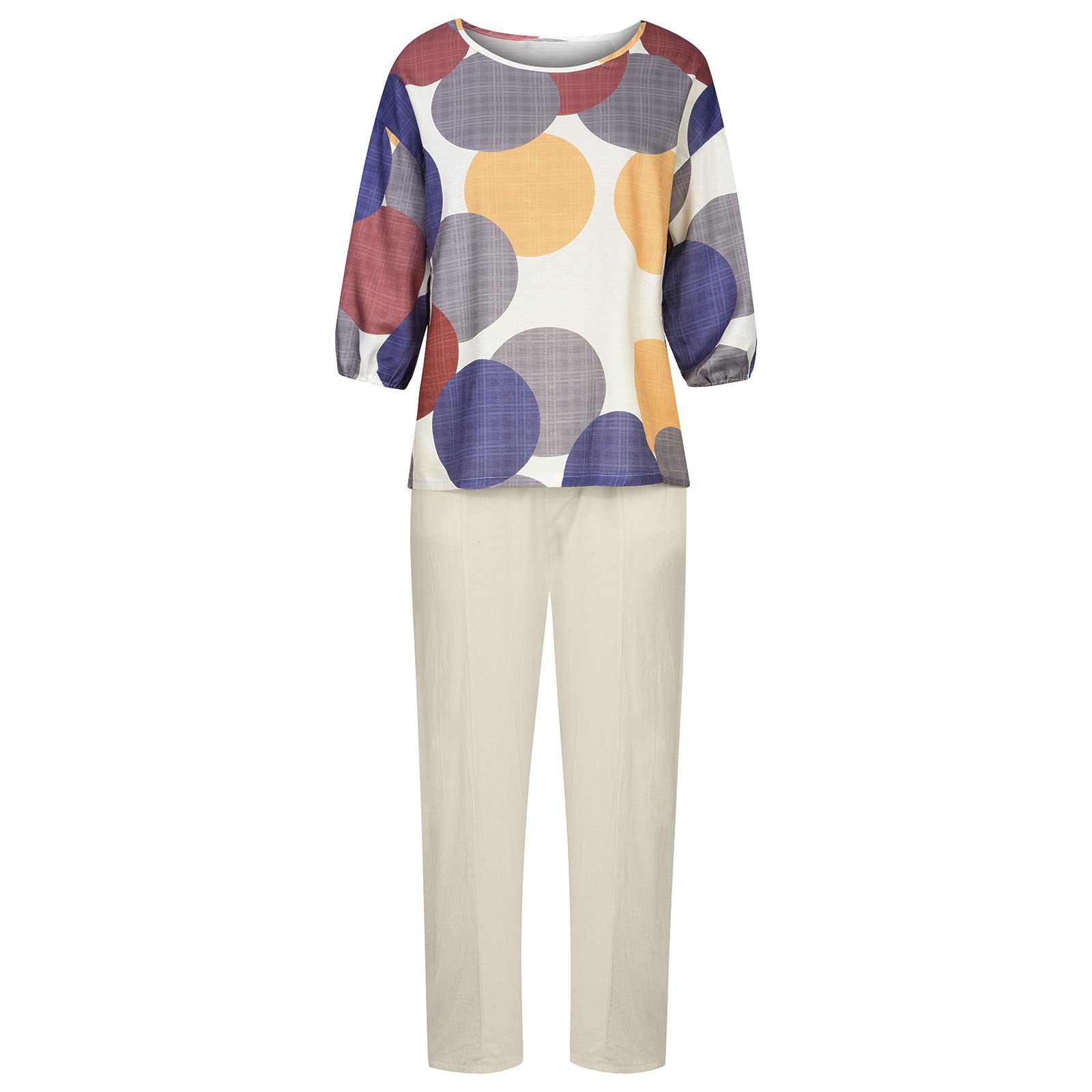 Comfy Women's 2-Piece Lounge Set - Soft Loose Shirt & Pants Outfit for Fall | Cozy Homewear, Casual Wear & Post-Work Relaxation