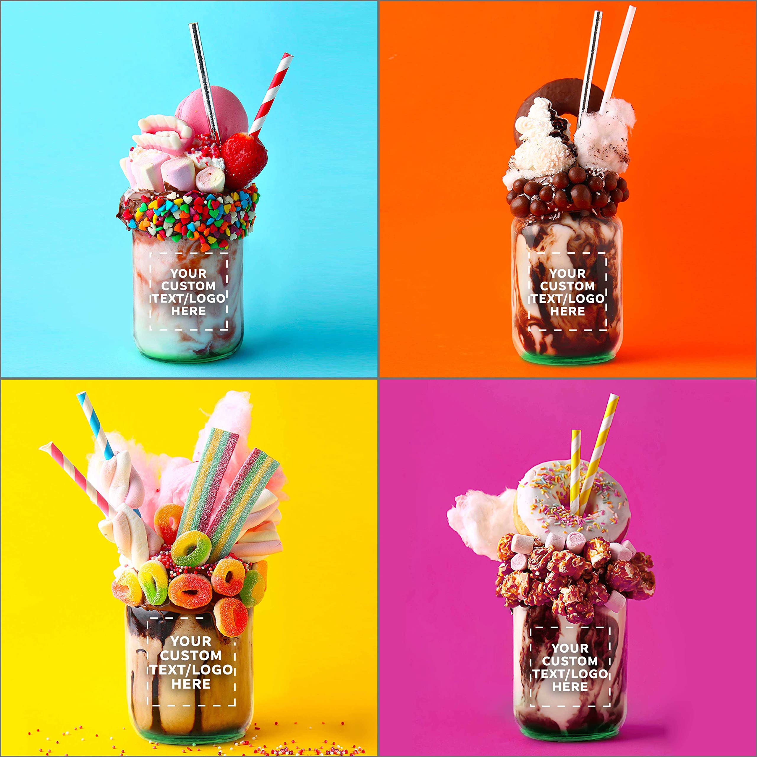 100-Pack 12oz Custom Mason Jars Bulk Set - Personalized Glass Jars for Overnight Oats, Candies, Fruits, Pickles & Spices Storage - Perfect for DIY Crafts, Wedding Favors, Party Decor & Kitchen Organization (Green)
