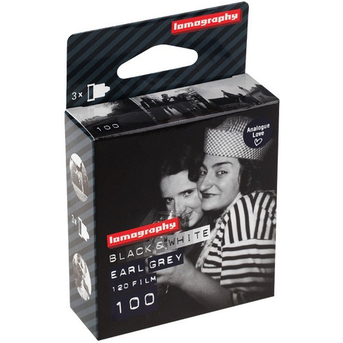 Lomography Earl Grey 100 ISO Black and White Film Roll (3 Pack, 120 Format) - Perfect for Street Photography, Landscape & Vintage Camera Enthusiasts