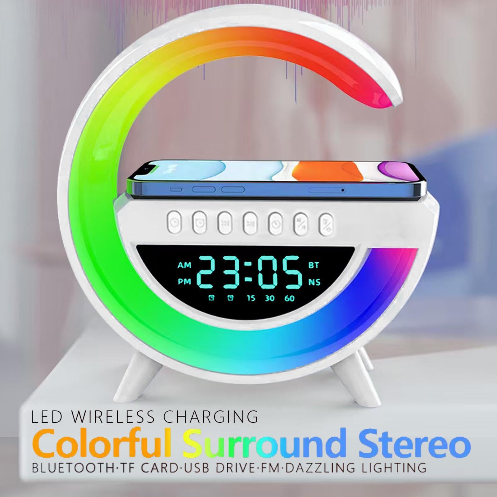 Pzuryhg Wireless Speaker with USB Charging | Portable Bluetooth Speaker for Bedroom, Desktop, and Outdoor Use | High-Quality Sound for Music, Phone Calls, and Charging Devices