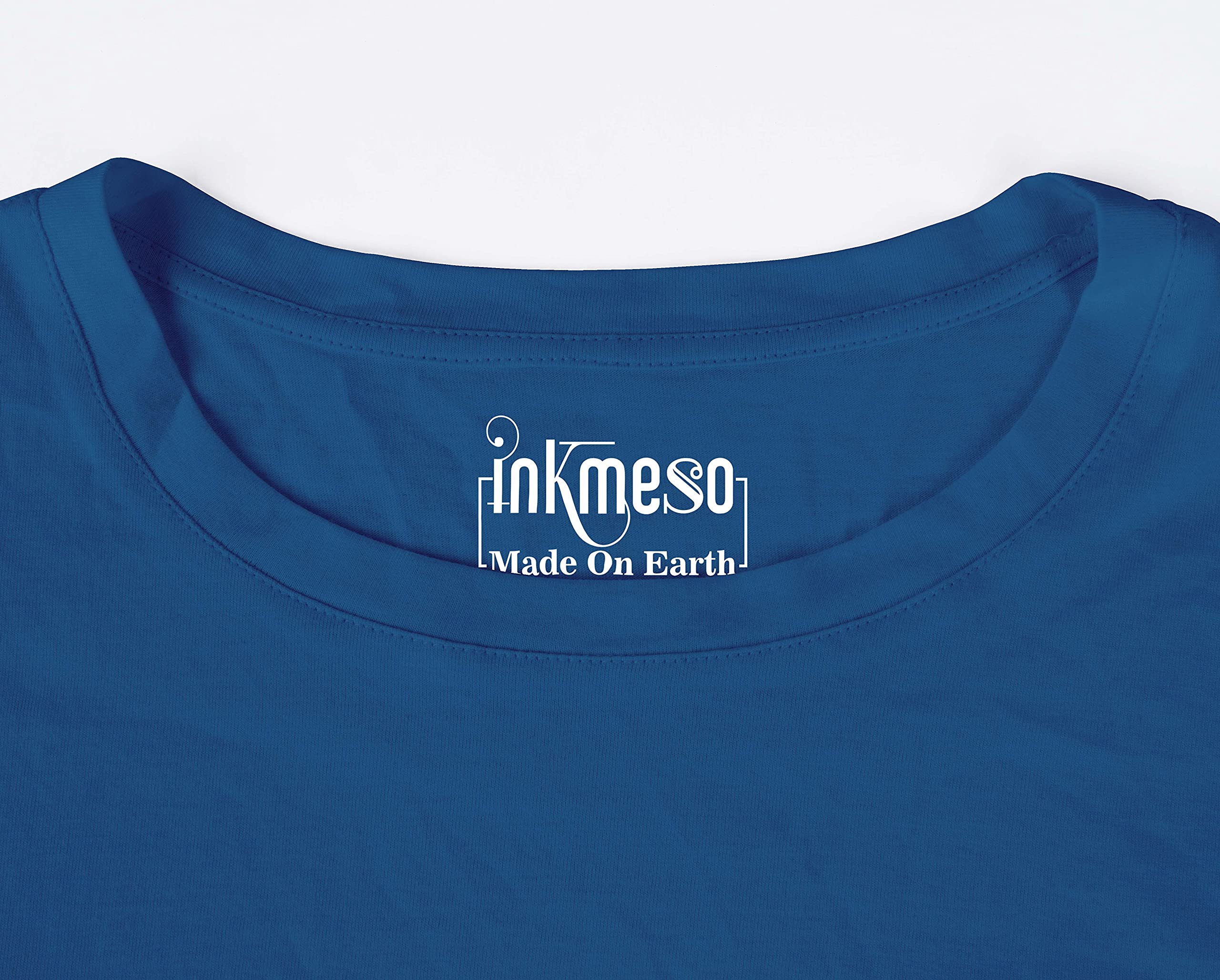 Inkmeso Men's Long Sleeve Cotton T-Shirt - Lightweight Basic Solid Color Casual Shirt for Everyday Wear, Work & Outdoor Activities